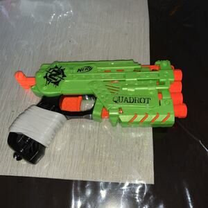 Nerf Zombie Strike Quadrot Soft Dart Blaster Gun Toy Weapon Green 2017 Hasbro
